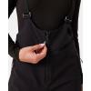 Roxy womens Summit Softshell Bib Pants – 15k Waterproof Slim Fit Snow Bib, Stretch Fabric, Knee Padding(Black)