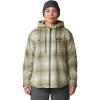 Mountain Hardwear Women’s Plusher Microchill Lined Shirt(White Sage Ombre Buffalo Check)