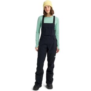 Burton Women’s Reserve 2-Layer Stretch Bib Pants – Waterproof Winter Snowboard Bib Pants with Stretch Fit(True Black)