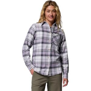 Columbia Women’s Calico Basin Flannel Long Sleeve Shirt(Shark Multiplaid)