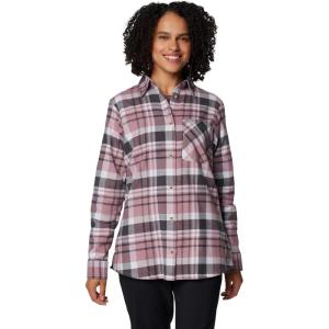 Columbia Women’s Calico Basin Flannel Long Sleeve Shirt(Snowdrift Multiplaid)