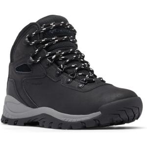 Columbia Women’s Newton Ridge Plus Waterproof Amped Hiking Boot(Black/Chalk)
