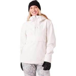Roxy womens Shelter Snowboard Jacket – 10k Waterproof Insulated Ski Jacket, Pfas-free, Hydrosmart Collar(White)