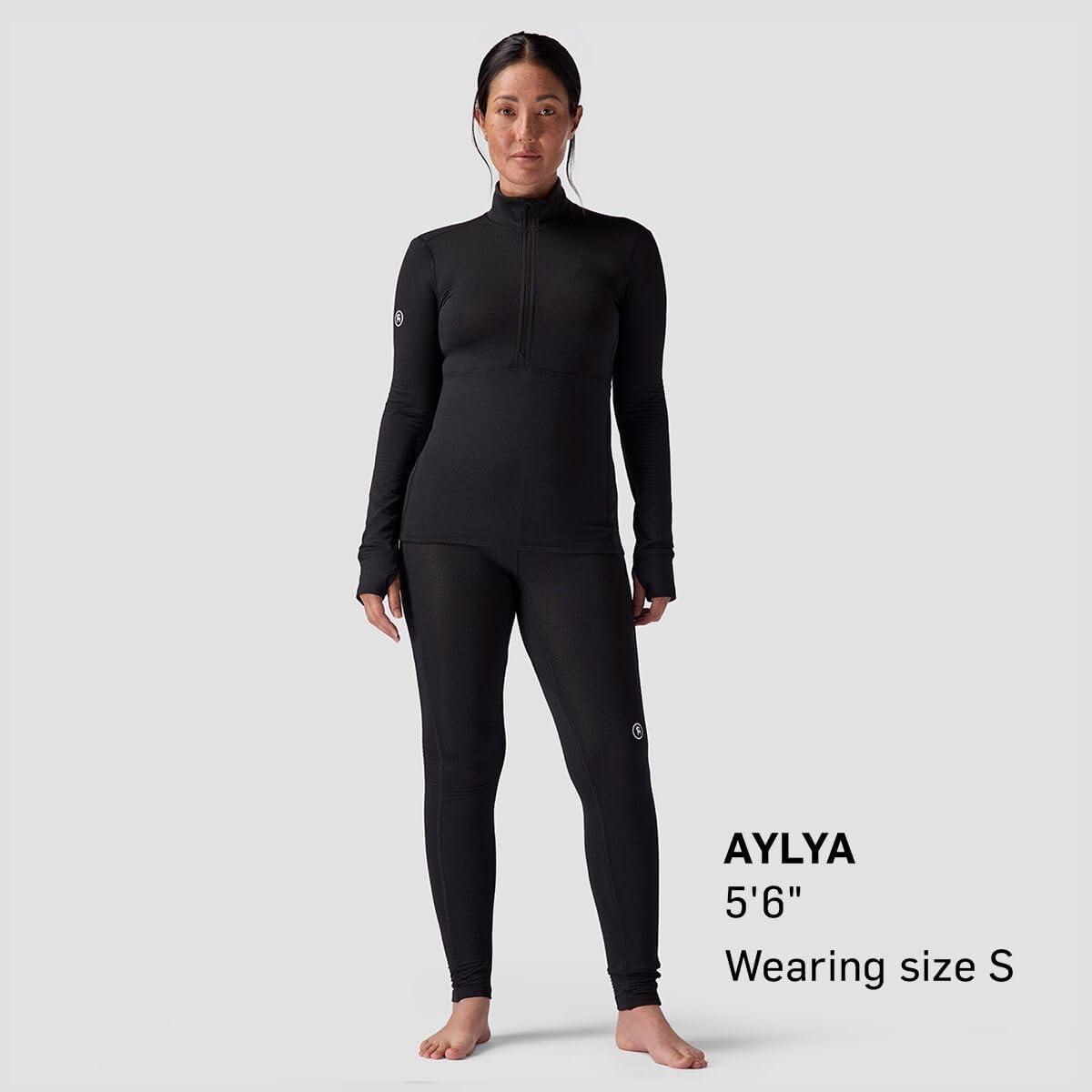 imageBackcountry Pines Microgrid UltraLt Baselayer 14Zip Top WomensBlack