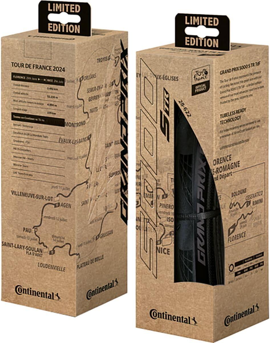 imageContinental Grand Prix 5000 S Tr Tire Tdf Edition Black Chili 700X28