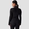 Backcountry, Pines Microgrid Ultra-Lt Baselayer 1/4-Zip Top – Women’s(Black)