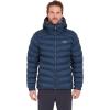 Rab Men’s Nebitron Pro Hooded Jacket, Lightweight & Insulated for Hiking & Mountain(Tempest Blue)
