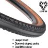 WTB Byway Gravel Bike Tire (650/700c) Tubeless Folding, Fast Rolling, Pavement & Bikepacking (Black/Tan, Optional SG/SG2 Puncture Protection)(Tan)