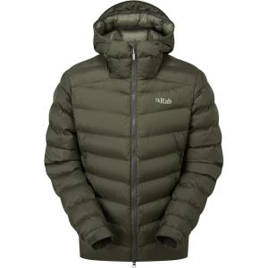 Rab Men’s Nebitron Pro Hooded Jacket, Lightweight & Insulated for Hiking & Mountain(Army)