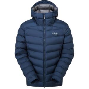 Rab Men’s Nebitron Pro Hooded Jacket, Lightweight & Insulated for Hiking & Mountain(Tempest Blue)