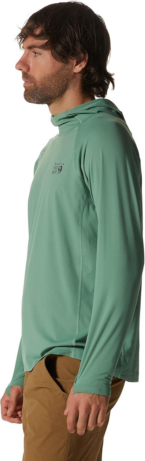 imageMountain Hardwear Mens Crater Lake Hoody for Hiking Camping Backpacking and Casual WearAloe