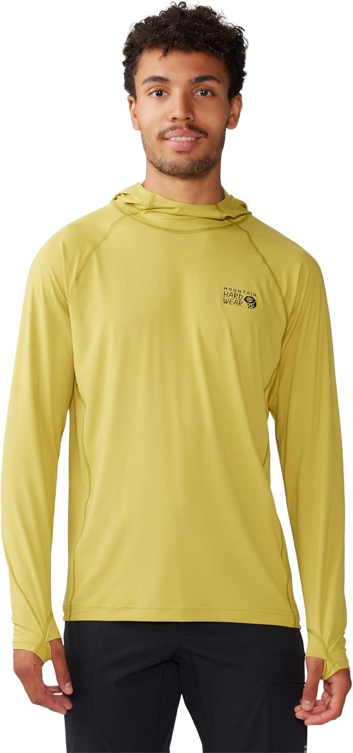 imageMountain Hardwear Mens Crater Lake Hoody for Hiking Camping Backpacking and Casual WearBright Olive
