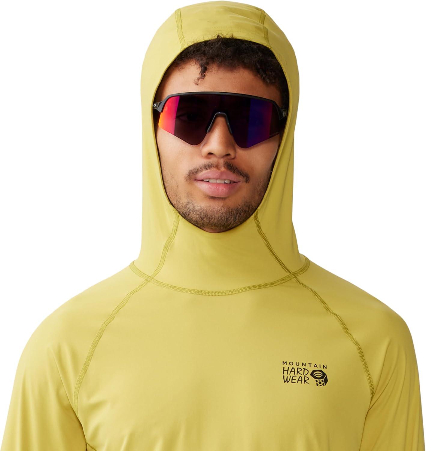 imageMountain Hardwear Mens Crater Lake Hoody for Hiking Camping Backpacking and Casual WearBright Olive