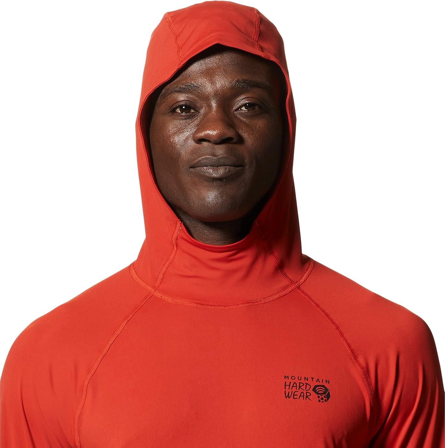 imageMountain Hardwear Mens Crater Lake Hoody for Hiking Camping Backpacking and Casual WearDesert Red