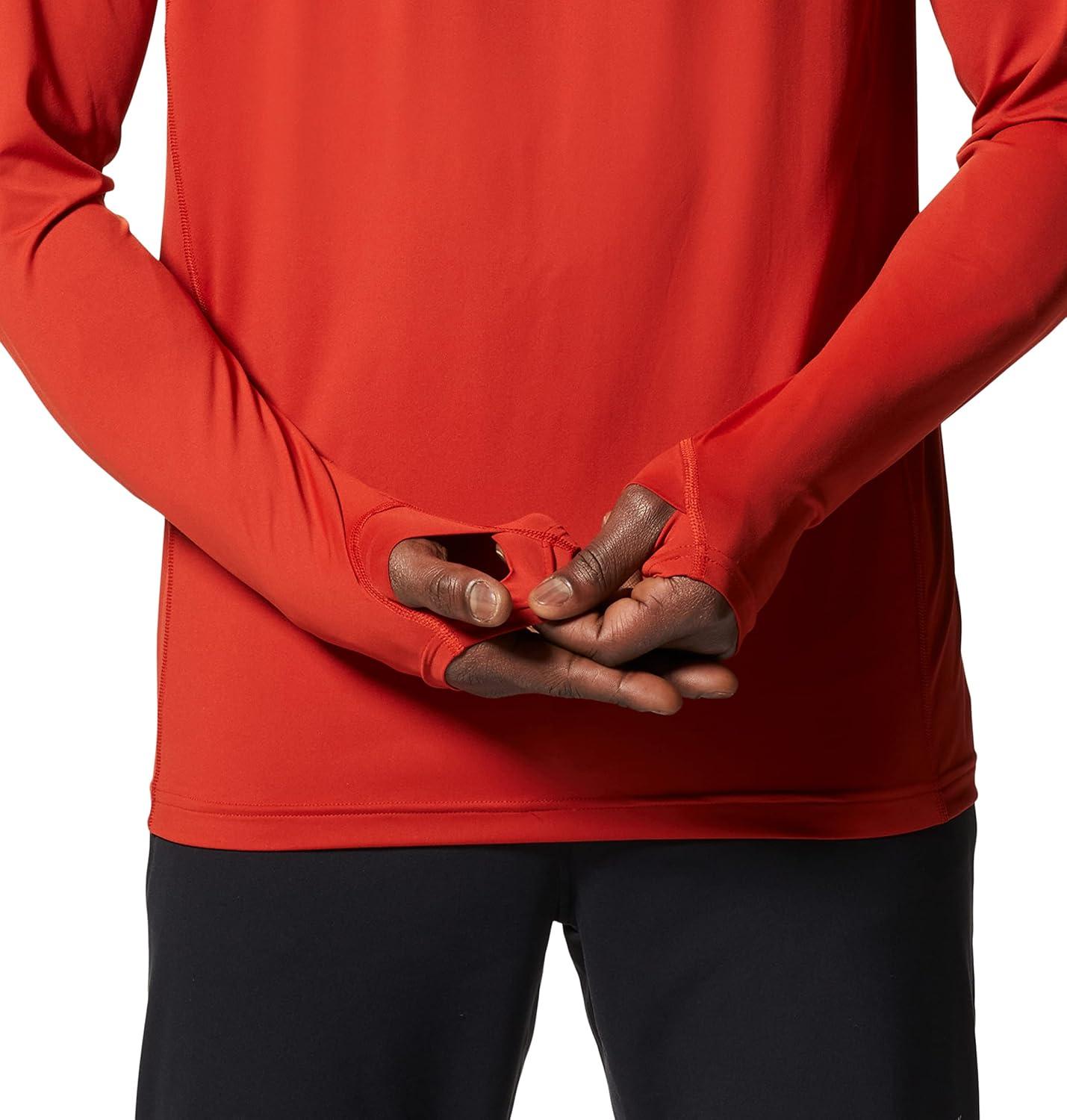 imageMountain Hardwear Mens Crater Lake Hoody for Hiking Camping Backpacking and Casual WearDesert Red