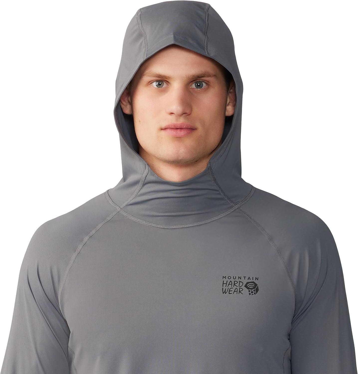 imageMountain Hardwear Mens Crater Lake Hoody for Hiking Camping Backpacking and Casual WearFoil Grey