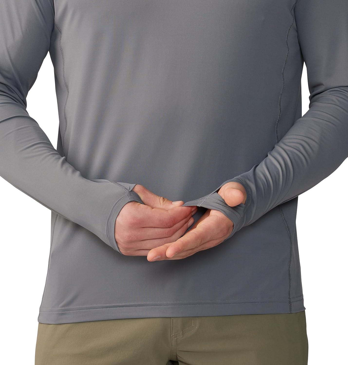 imageMountain Hardwear Mens Crater Lake Hoody for Hiking Camping Backpacking and Casual WearFoil Grey