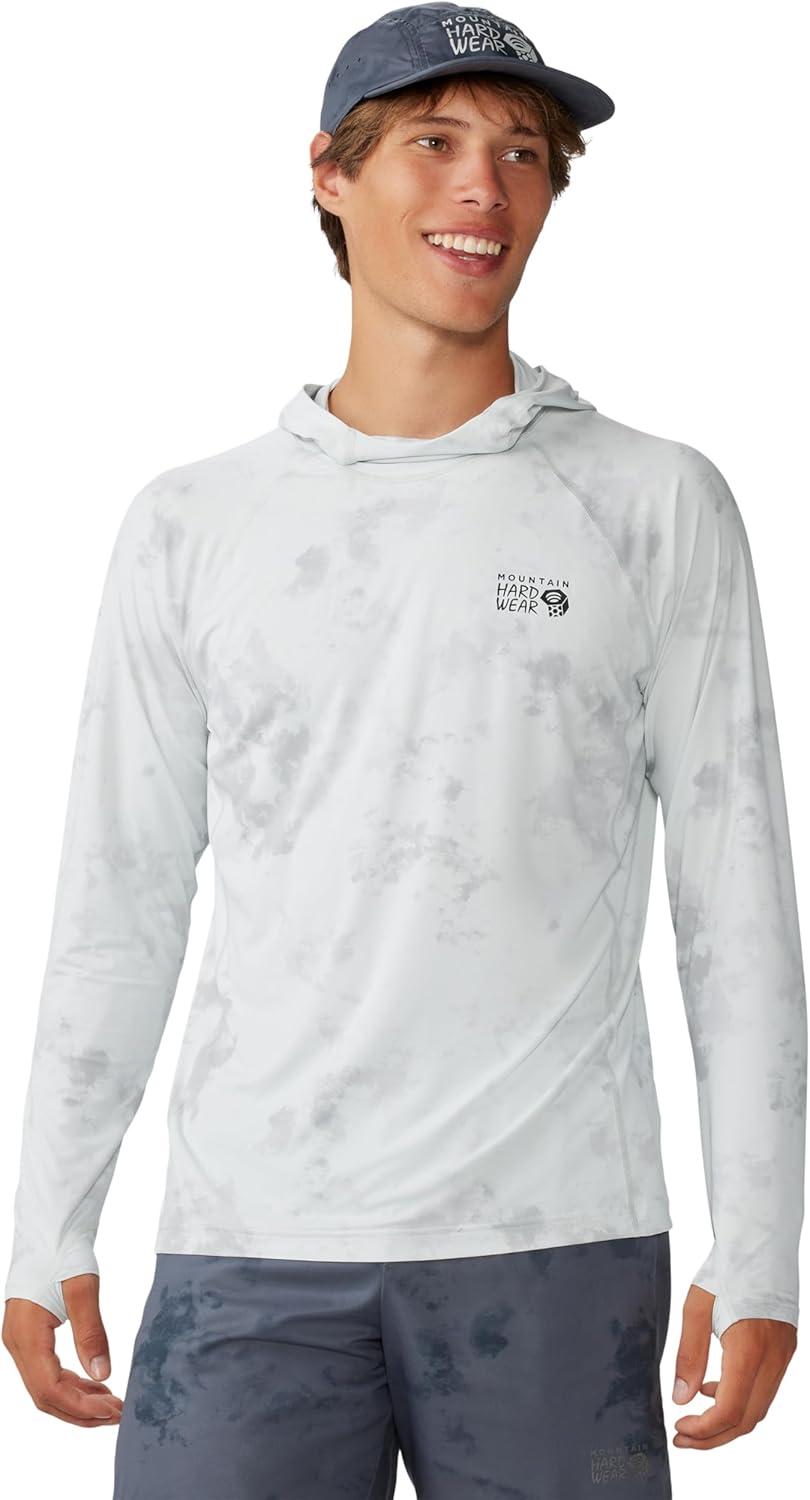 imageMountain Hardwear Mens Crater Lake Hoody for Hiking Camping Backpacking and Casual WearMhw White Nebula Print