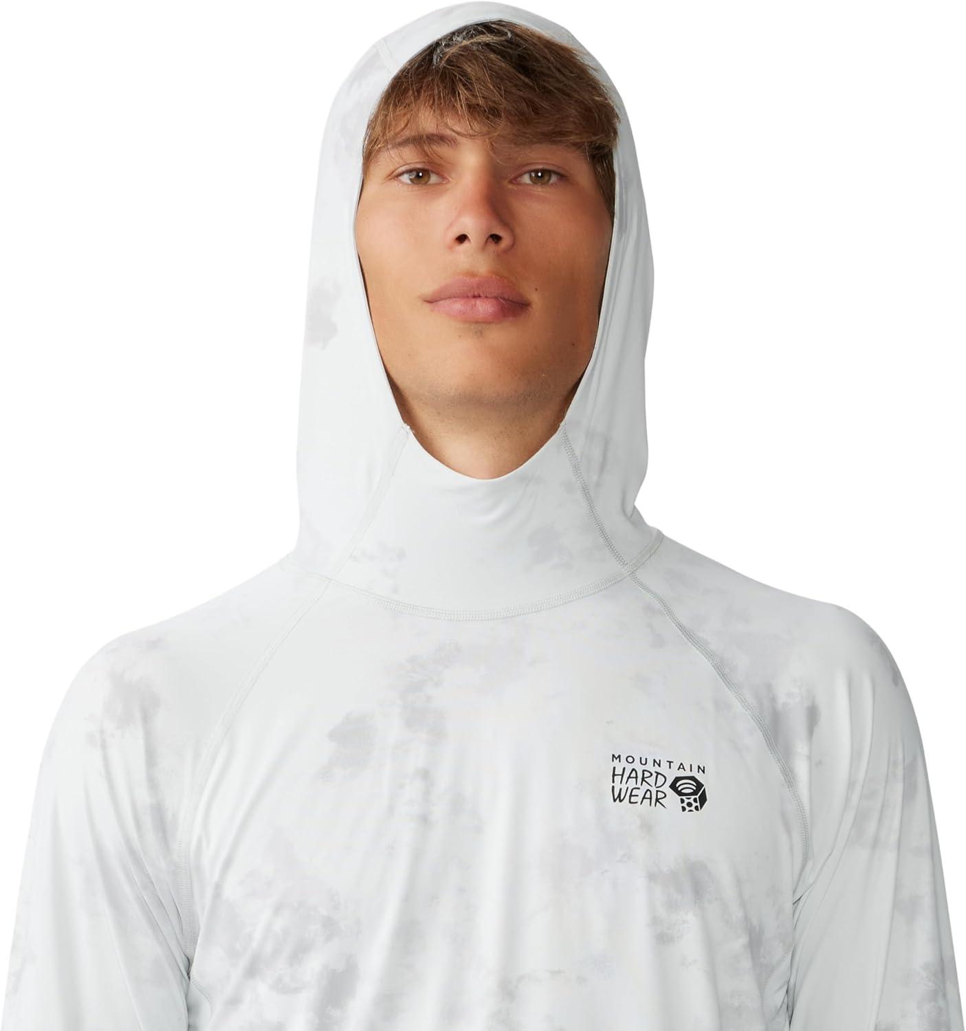 imageMountain Hardwear Mens Crater Lake Hoody for Hiking Camping Backpacking and Casual WearMhw White Nebula Print