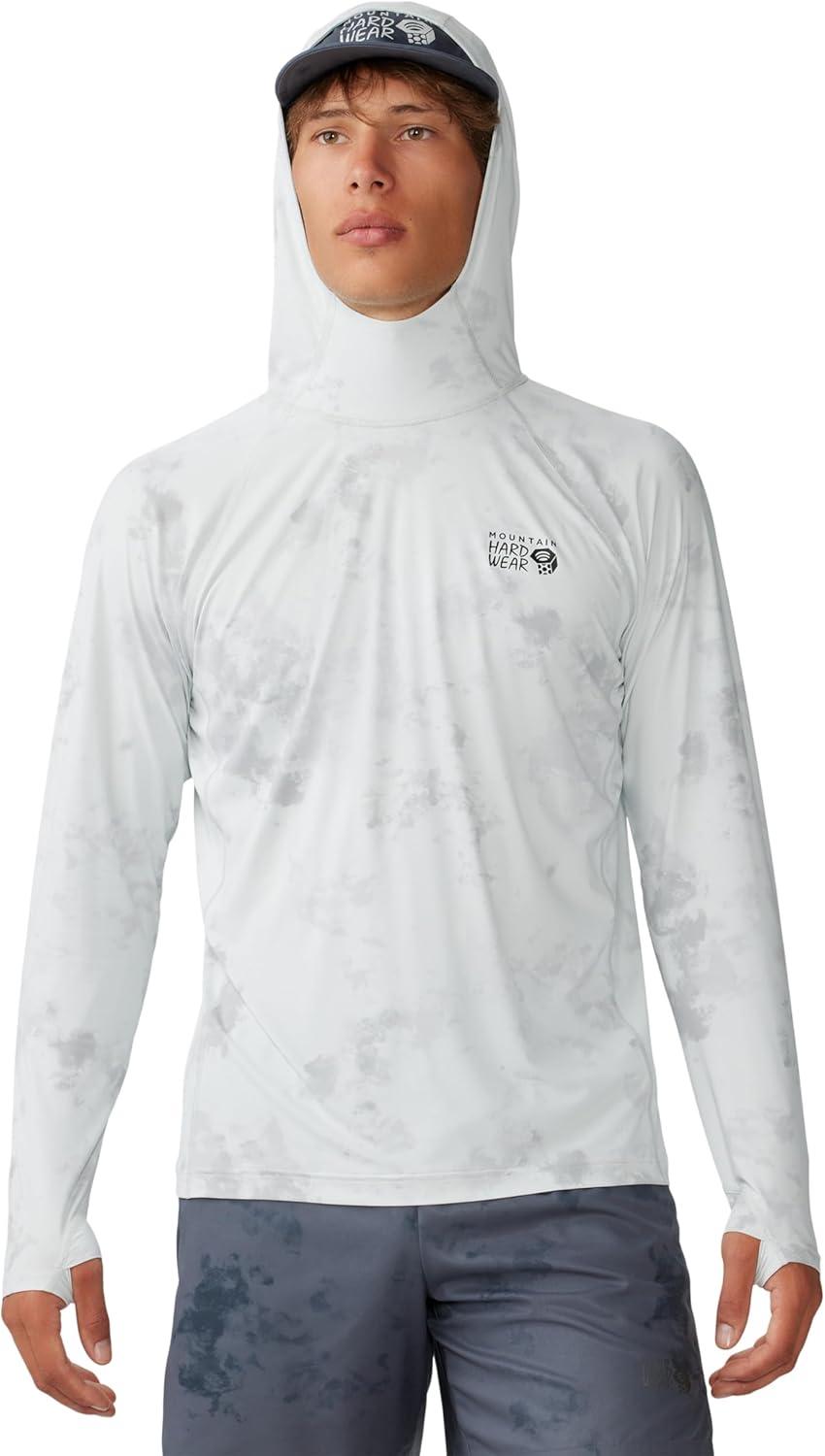 imageMountain Hardwear Mens Crater Lake Hoody for Hiking Camping Backpacking and Casual WearMhw White Nebula Print