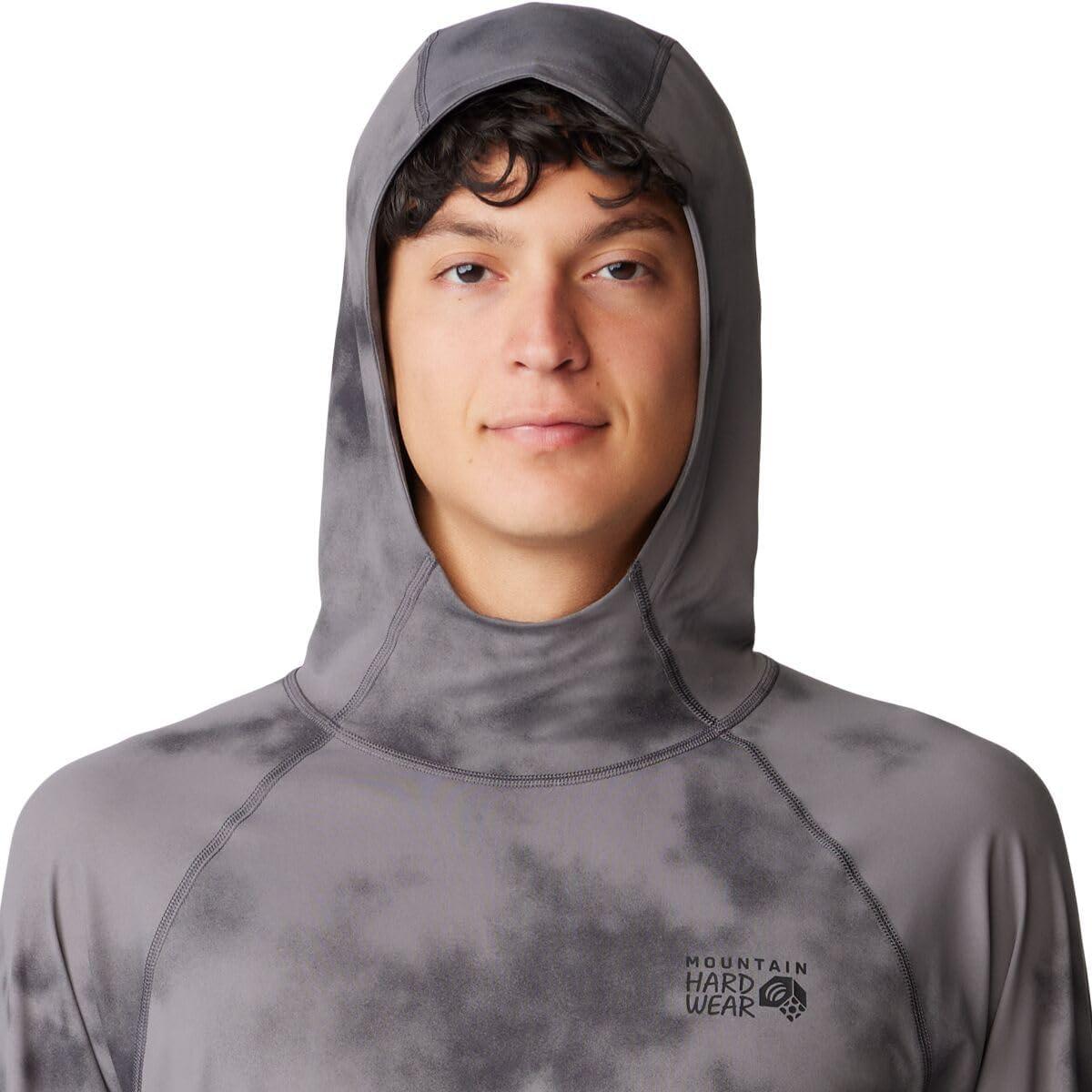 imageMountain Hardwear Mens Crater Lake Hoody for Hiking Camping Backpacking and Casual WearSediment Clouds Dye Print