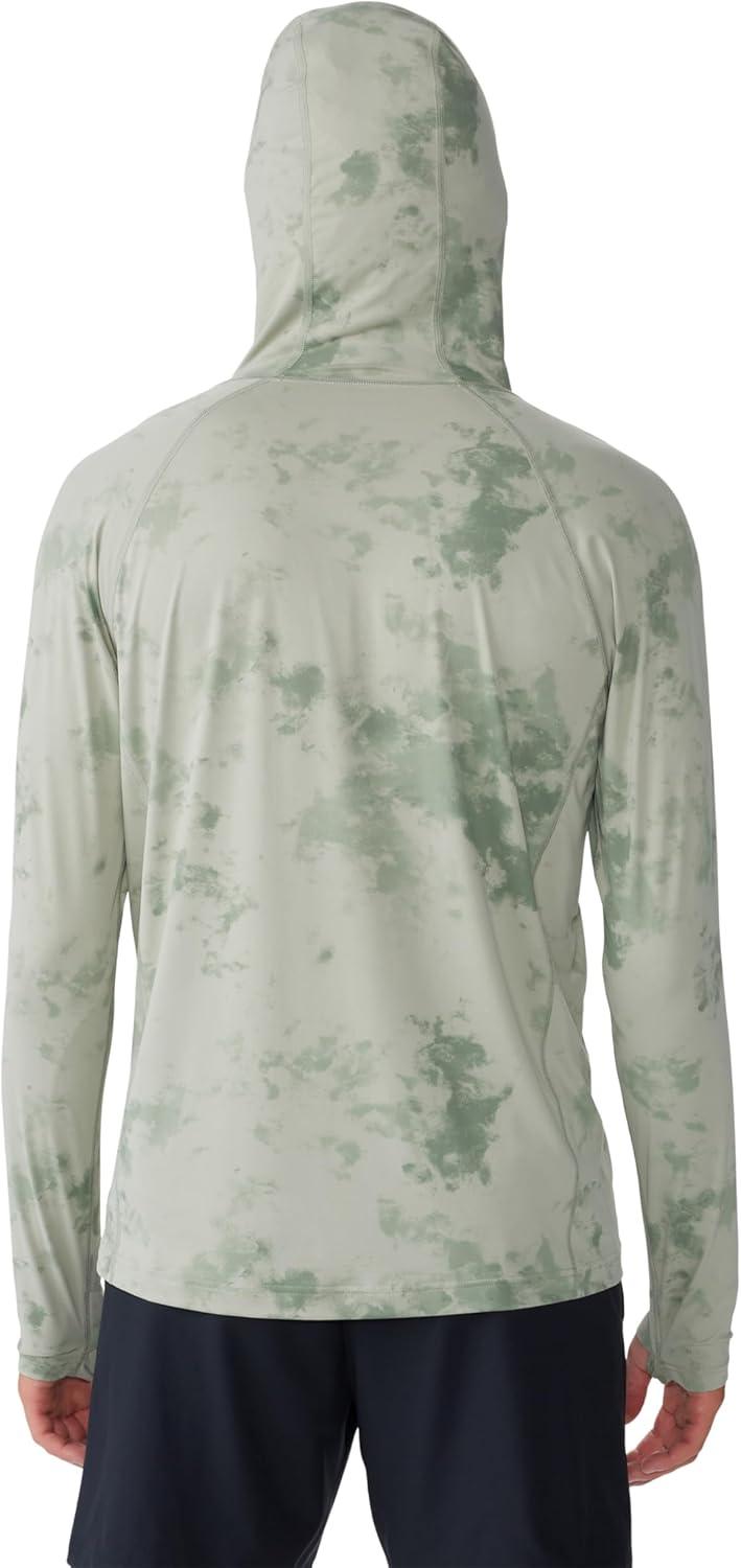 imageMountain Hardwear Mens Crater Lake Hoody for Hiking Camping Backpacking and Casual WearWhite Sage Nebula Print