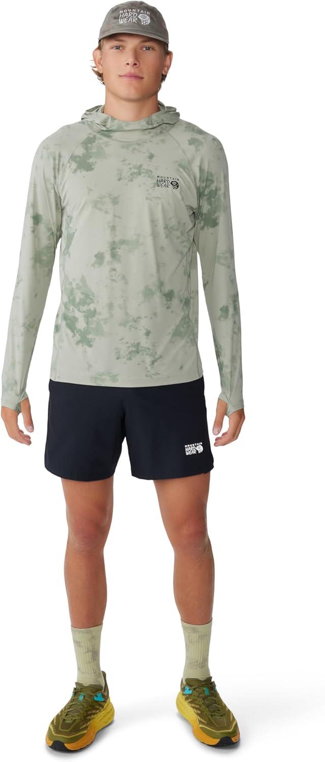 imageMountain Hardwear Mens Crater Lake Hoody for Hiking Camping Backpacking and Casual WearWhite Sage Nebula Print