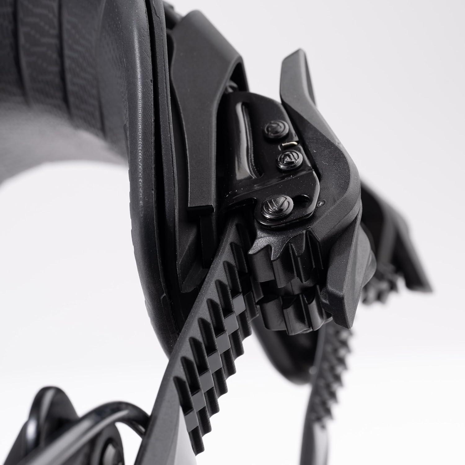 imageNidecker Flow NX2 Snowboard Bindings AllMountain Power with Aluminum Baseplate ampamp Fusion StrapBlack