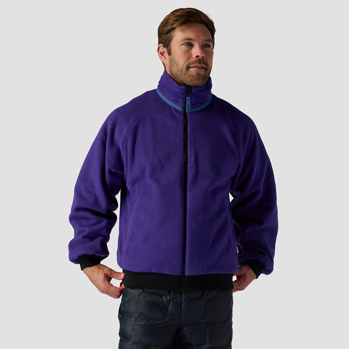 imageStoic Reversible Polar Fleece Full Zip MensViolet IndigoStretch Limo