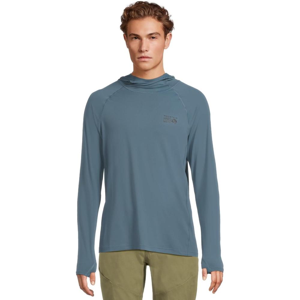 imageMountain Hardwear Mens Crater Lake Hoody for Hiking Camping Backpacking and Casual WearAdriatic Blue