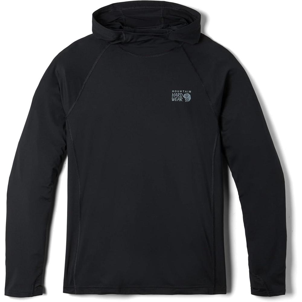 imageMountain Hardwear Mens Crater Lake Hoody for Hiking Camping Backpacking and Casual WearBlack