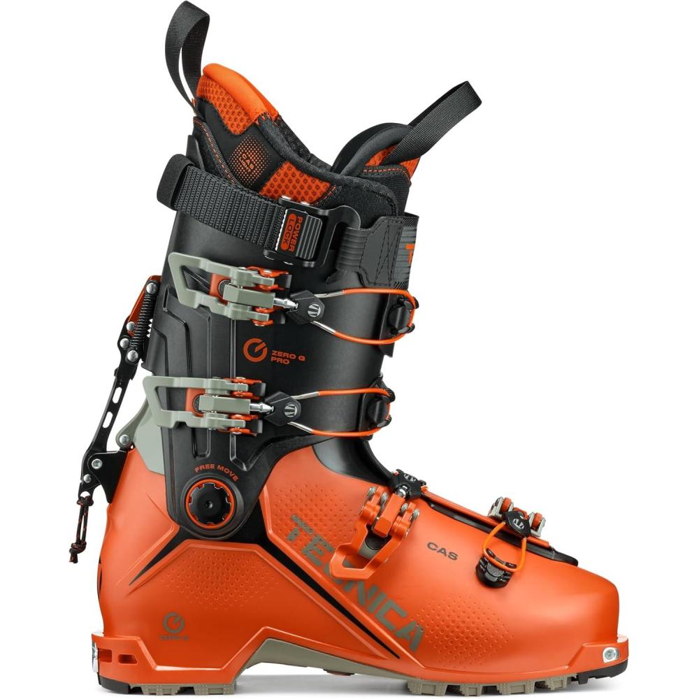 imageTecnica Zero G Tour Pro BackcountryTouring Mens Downhill Ski BootDusk Orange