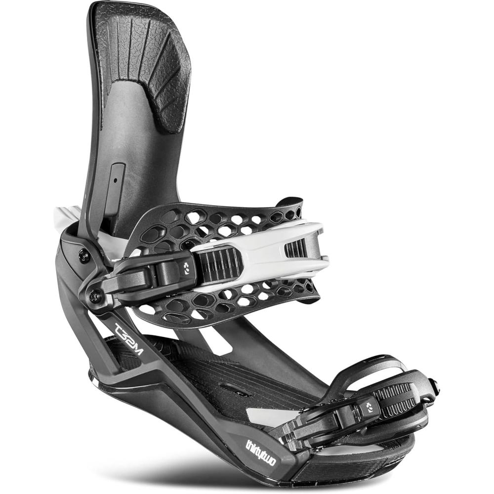 imageThirtyTwo T32M Fase Snowboard Bindings Bradshaw Pro Model with MediumStiff Flex ampamp Asym SupportBLACK