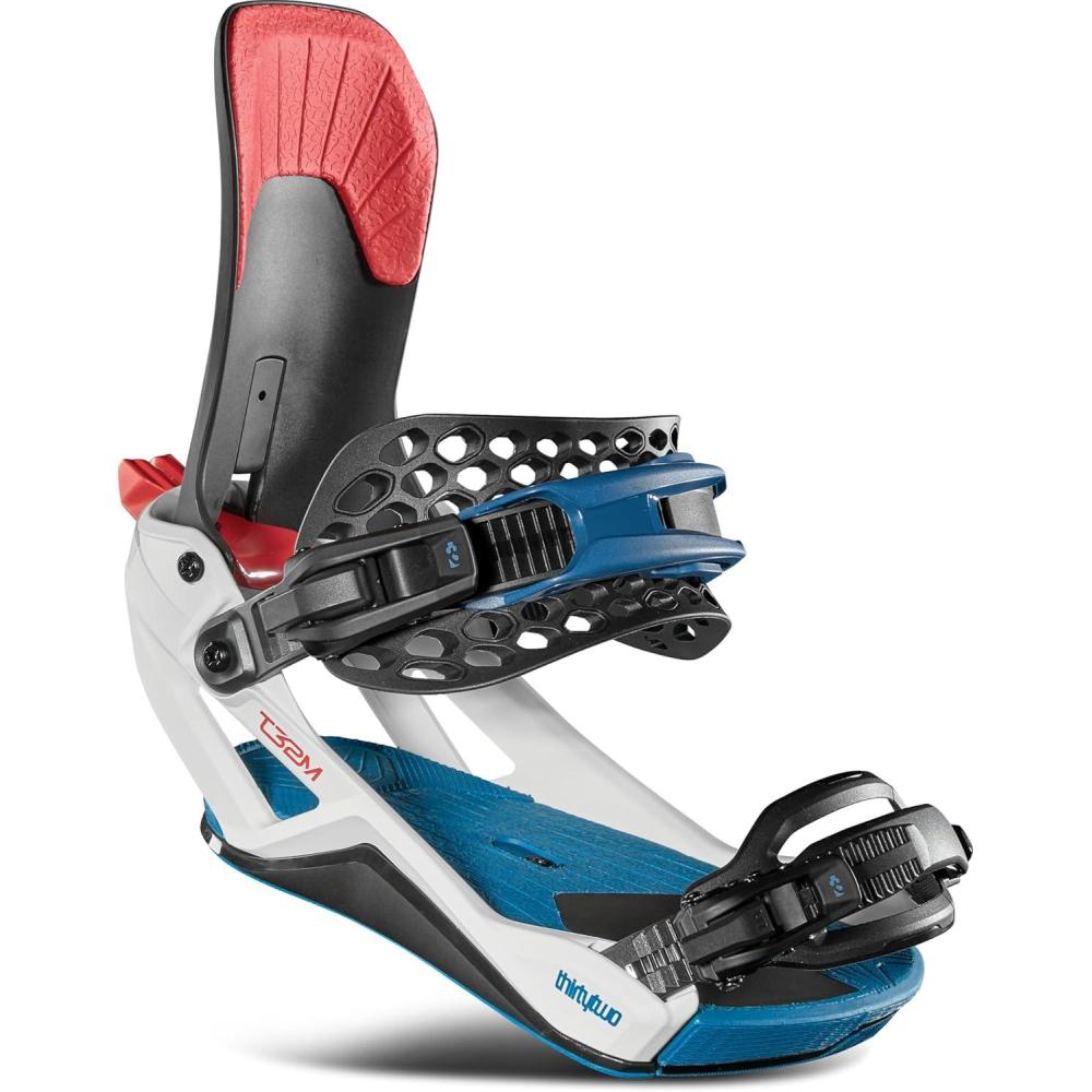 imageThirtyTwo T32M Fase Snowboard Bindings Bradshaw Pro Model with MediumStiff Flex ampamp Asym SupportGREY