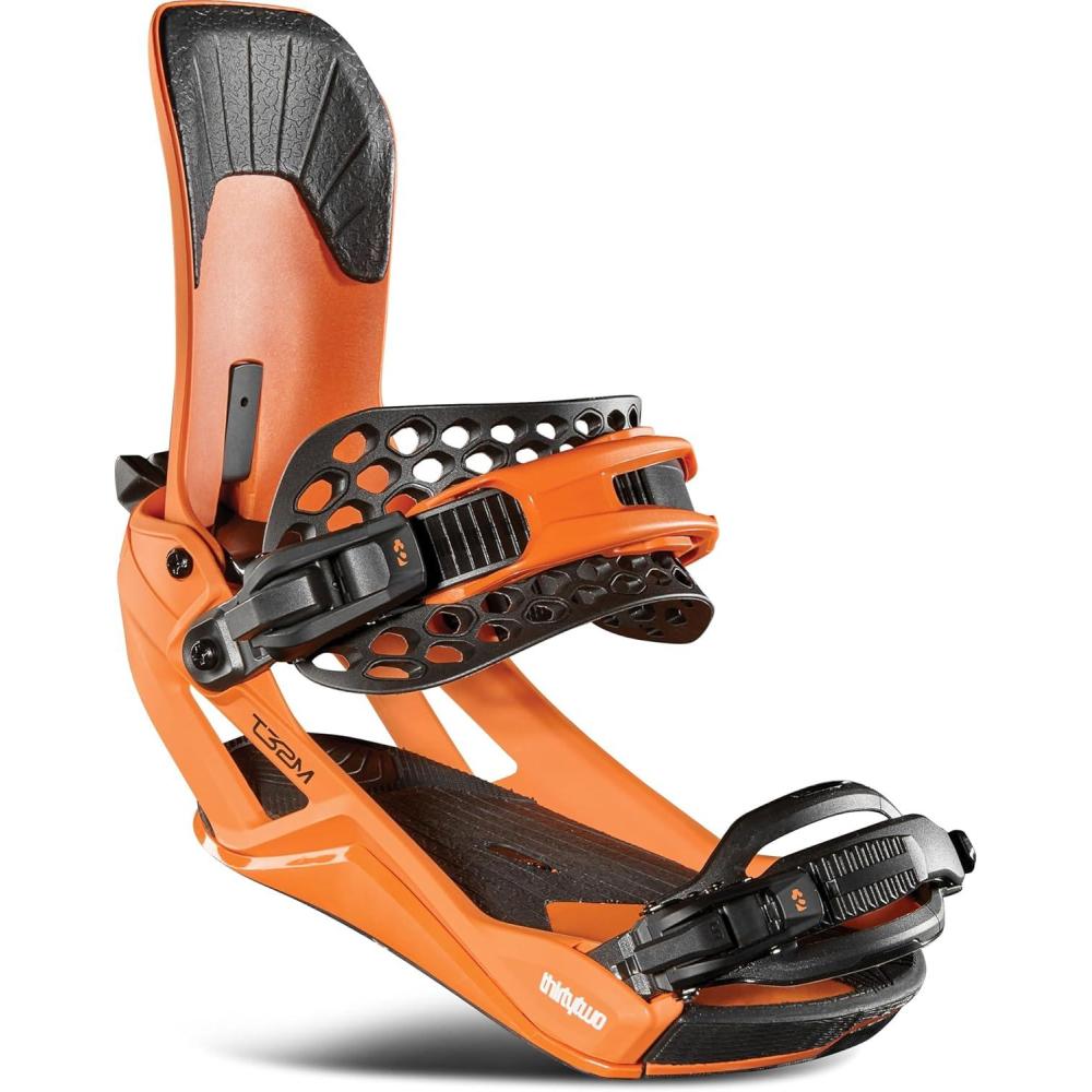 imageThirtyTwo T32M Fase Snowboard Bindings  Bradshaw Pro Model with MediumStiff Flex ampamp Asym SupportORANGE