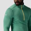Backcountry, Pines Microgrid Ultra-Lt Baselayer 1/4-Zip Top – Men’s(Gearhead Green)