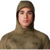 Mountain Hardwear Men’s Crater Lake Hoody for Hiking, Camping, Backpacking, and Casual Wear(Raw Clay Clouds Dye Print)