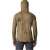 Mountain Hardwear Men’s Crater Lake Hoody for Hiking, Camping, Backpacking, and Casual Wear(Raw Clay Clouds Dye Print)