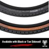 WTB Venture Gravel Bike Tire (700 x 40) Tubeless Folding – Light & Fast Rolling – Gravel & Bikepacking (Black/Tan)(Black)