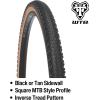 WTB Venture Gravel Bike Tire (700 x 40) Tubeless Folding – Light & Fast Rolling – Gravel & Bikepacking (Black/Tan)(Tan)