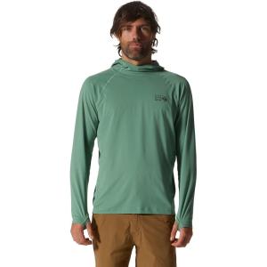 Mountain Hardwear Men’s Crater Lake Hoody for Hiking, Camping, Backpacking, and Casual Wear(Aloe)