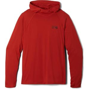 Mountain Hardwear Men’s Crater Lake Hoody for Hiking, Camping, Backpacking, and Casual Wear(Desert Red)