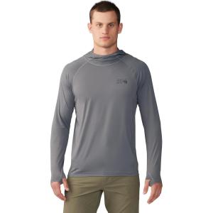 Mountain Hardwear Men’s Crater Lake Hoody for Hiking, Camping, Backpacking, and Casual Wear(Foil Grey)