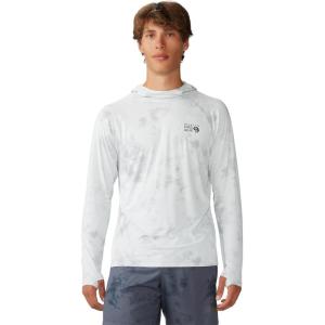 Mountain Hardwear Men’s Crater Lake Hoody for Hiking, Camping, Backpacking, and Casual Wear(Mhw White Nebula Print)