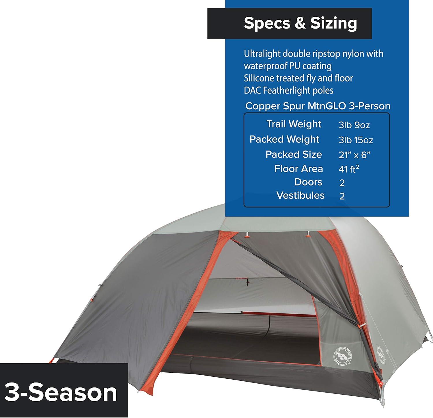 imageBig Agnes Copper Spur HV UL Ultralight Backpacking Tent3 Person Mtnglo