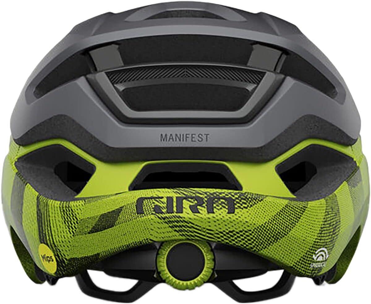 imageGiro Manifest Spherical Cycling Helmet MensMatte Metallic BlackAno Lime 2022