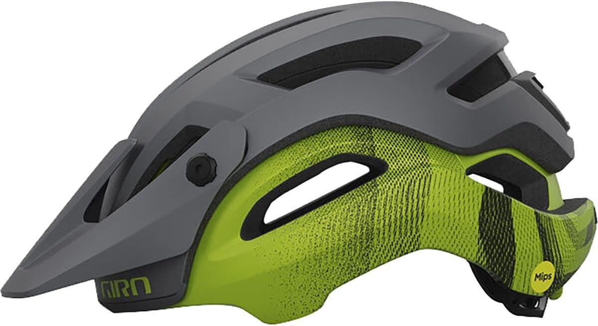 imageGiro Manifest Spherical Cycling Helmet MensMatte Metallic BlackAno Lime 2022