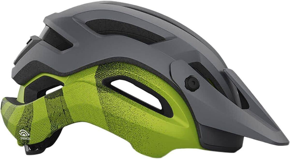 imageGiro Manifest Spherical Cycling Helmet MensMatte Metallic BlackAno Lime 2022