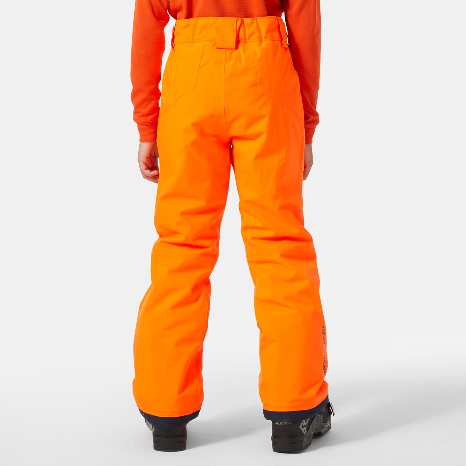 imageHellyHansen Junior Legendary Pant Ski Pants with HELLY TECH Waterproof Windproof Breathable Extendable Length278 Neon Orange