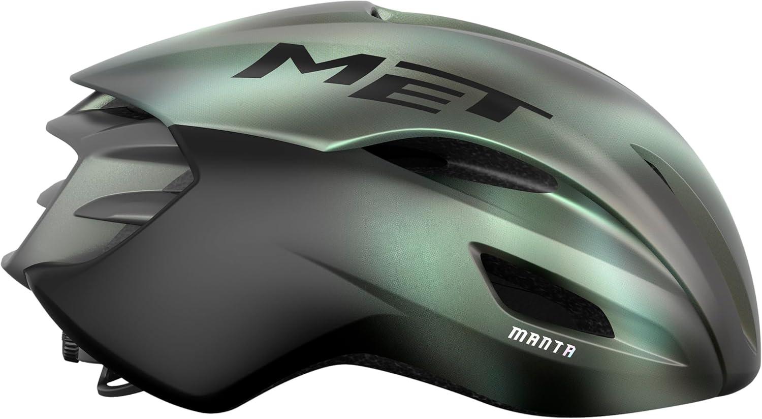 imageMET Manta MIPS Aero Road Bike Helmet Lightweight Aerodynamic Cycling Helmet for Adults Internal Air Channeling MIPSC2 Tech Sunglasses PortMatte Motion Blur